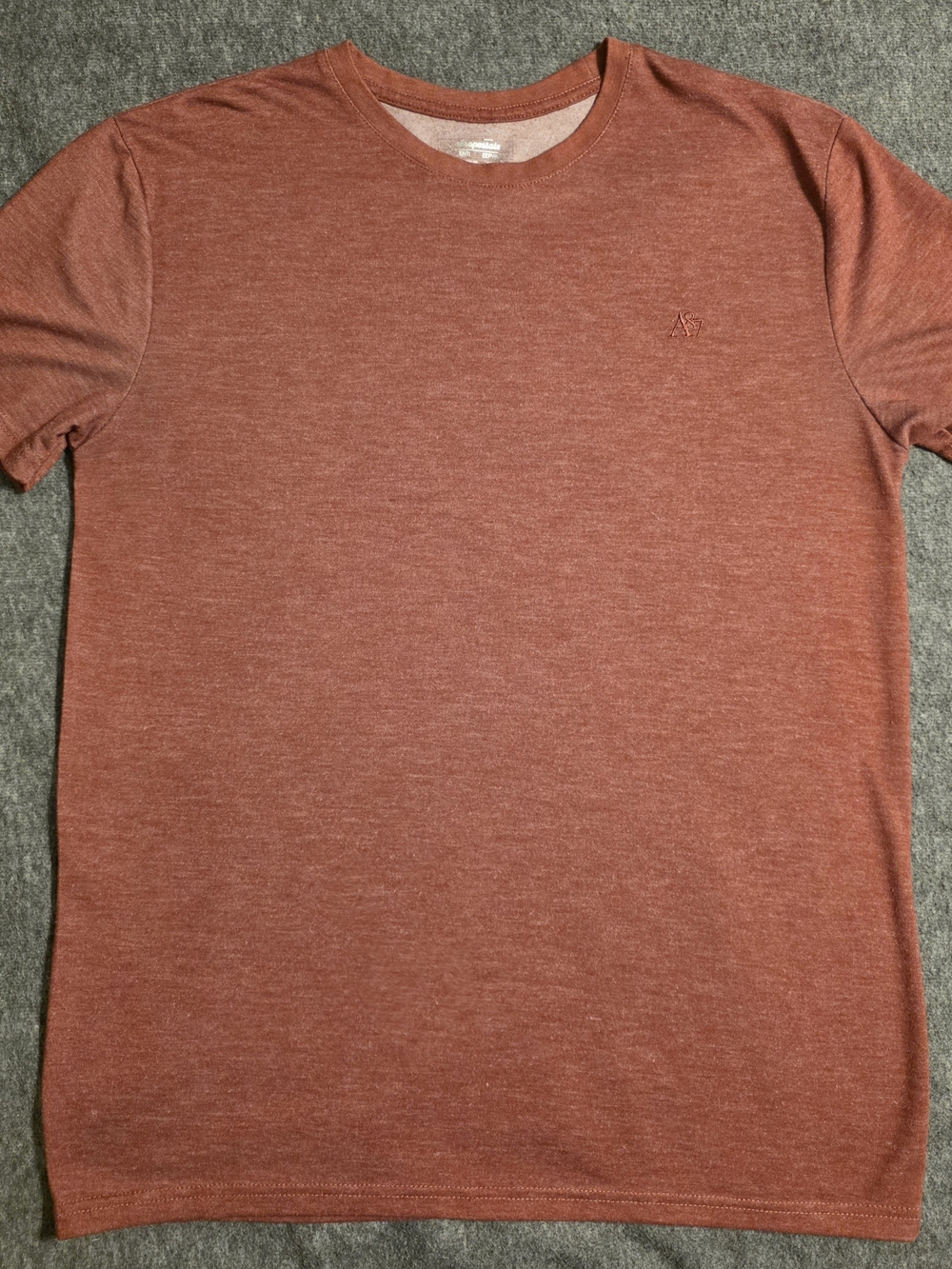 Aeropostale Men's Heathered Rust Short Sleeve Tee